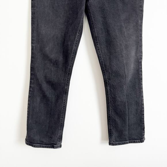 AGOLDE High Rise Riley Straight Leg Jeans Black 29 - Picture 6 of 12